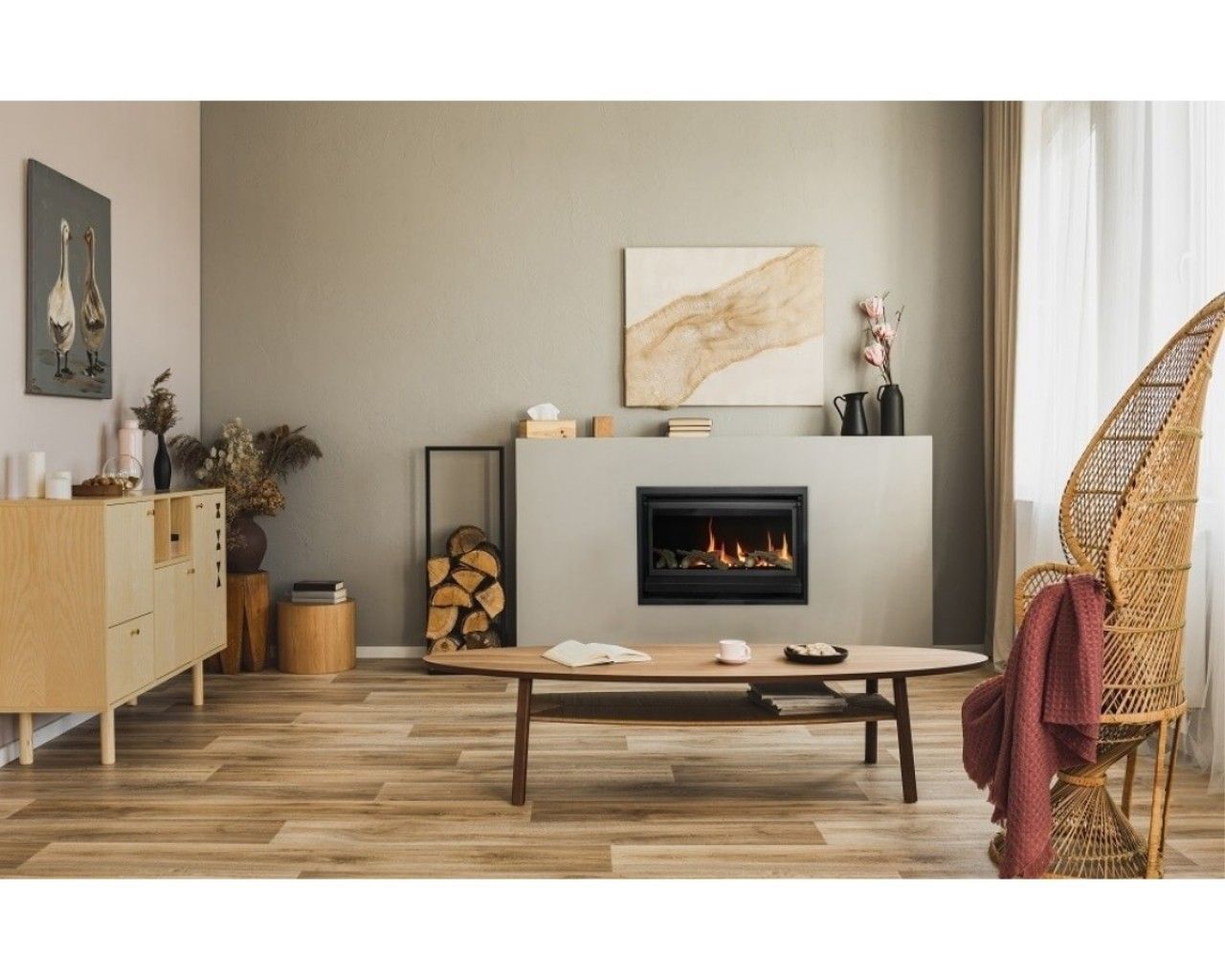 Valor Inspire Gas Log Fire - 900, , hi-res image number null