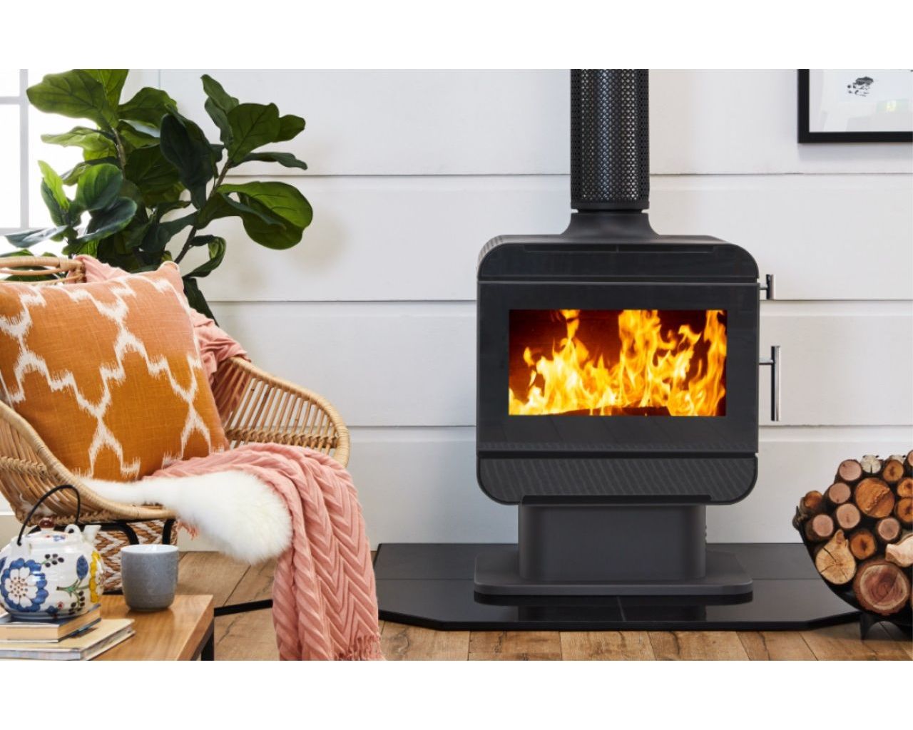 Austwood Cooper Freestanding Wood Heater, , hi-res image number null
