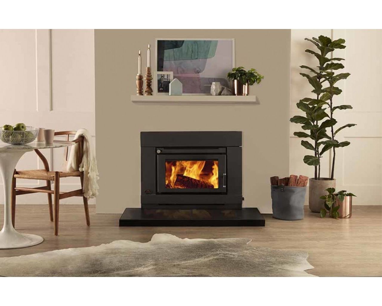 Saxon Blackwood Insert Wood Heater, , hi-res image number null