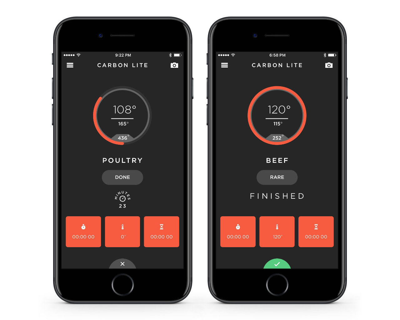 Lavatools Carbon Lite Bluetooth Smart Thermometer with Dual Sensor Probe, , hi-res image number null