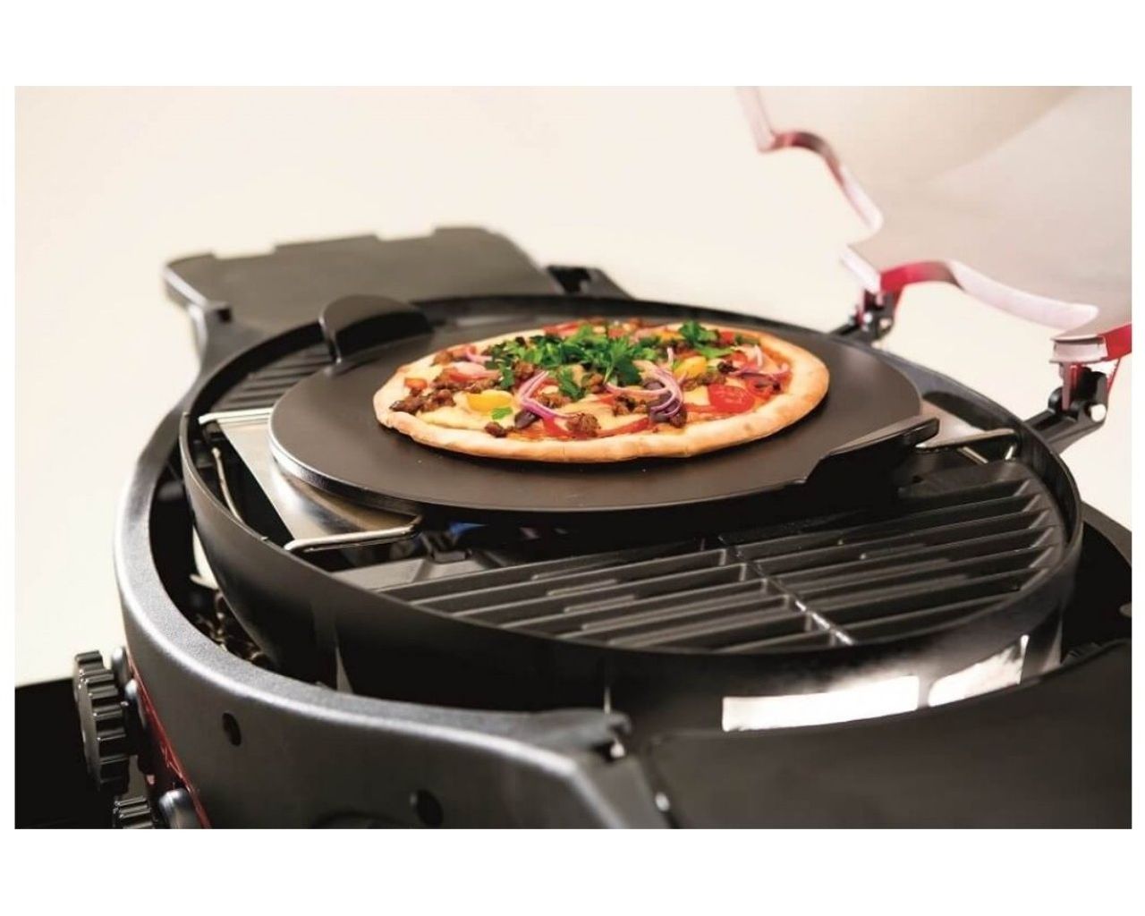 Ziggy by Ziegler & Brown Triple Grill LPG Classic on Cart (Chilli Red), Chilli Red, hi-res image number null