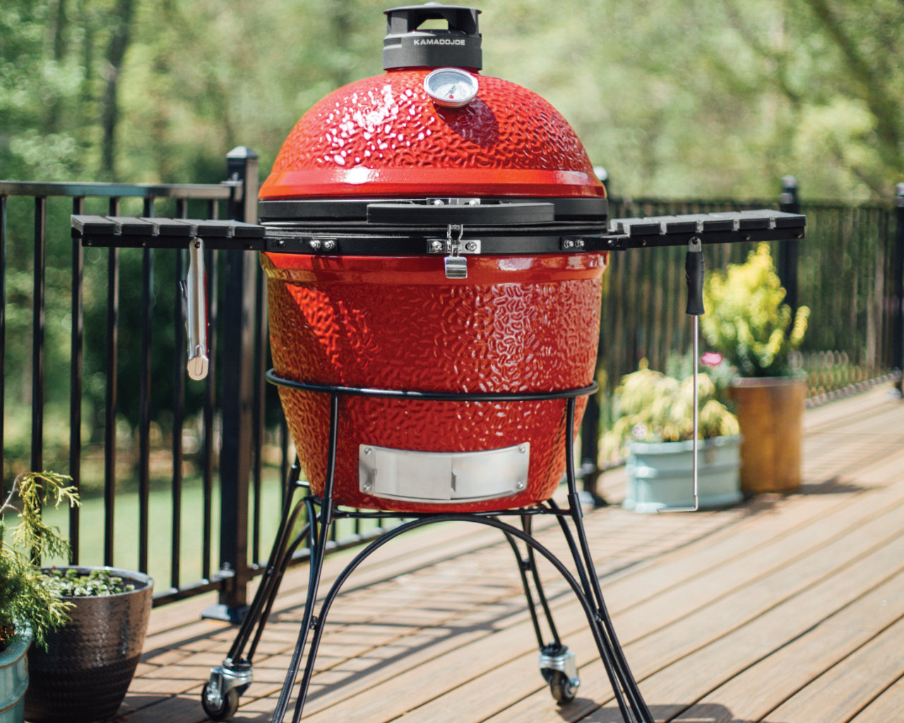 Kamado Joe Classic D&C on Cart Series II - Red, , hi-res image number null