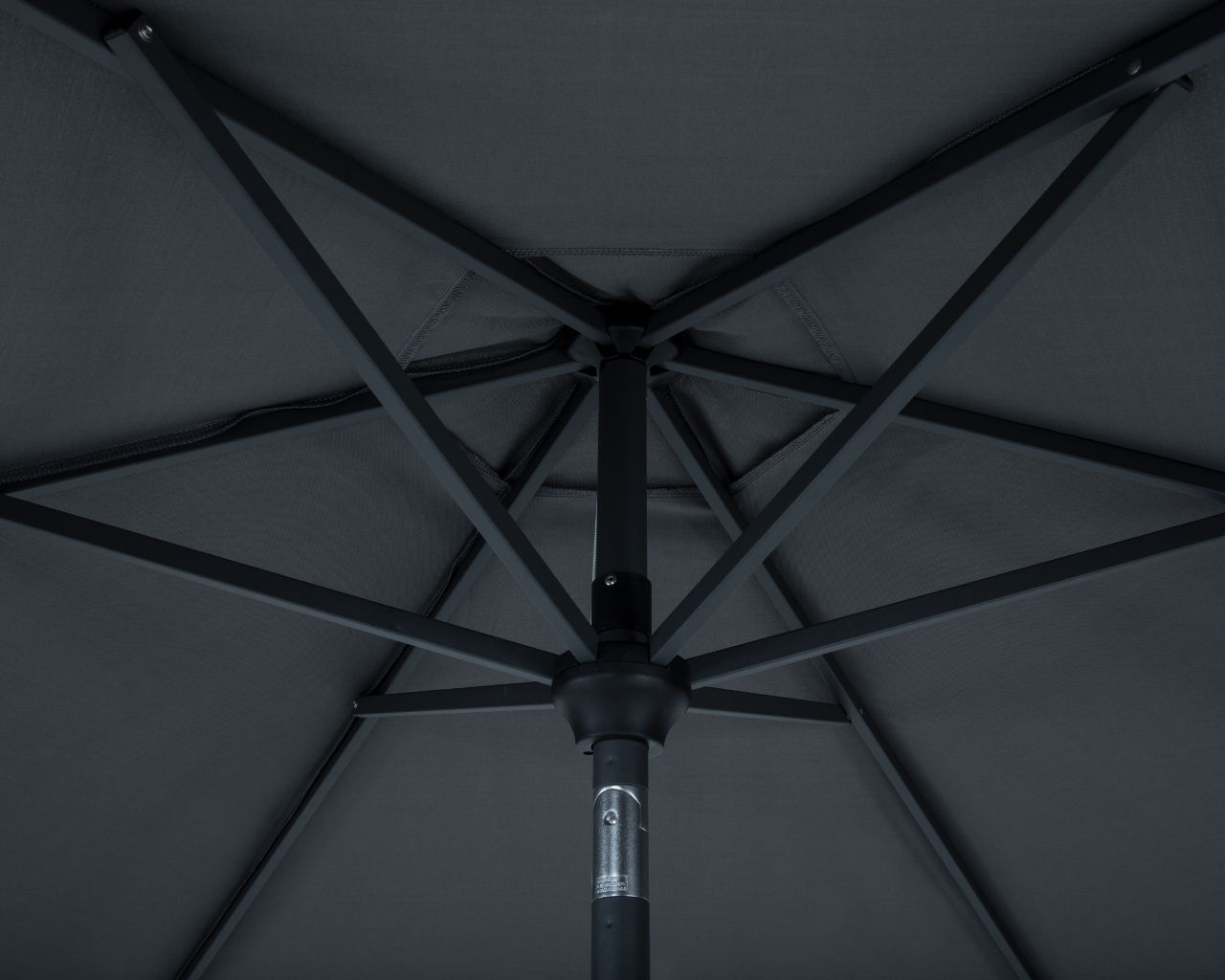 Monaco 2.7m Market Umbrella Charcoal, , hi-res image number null