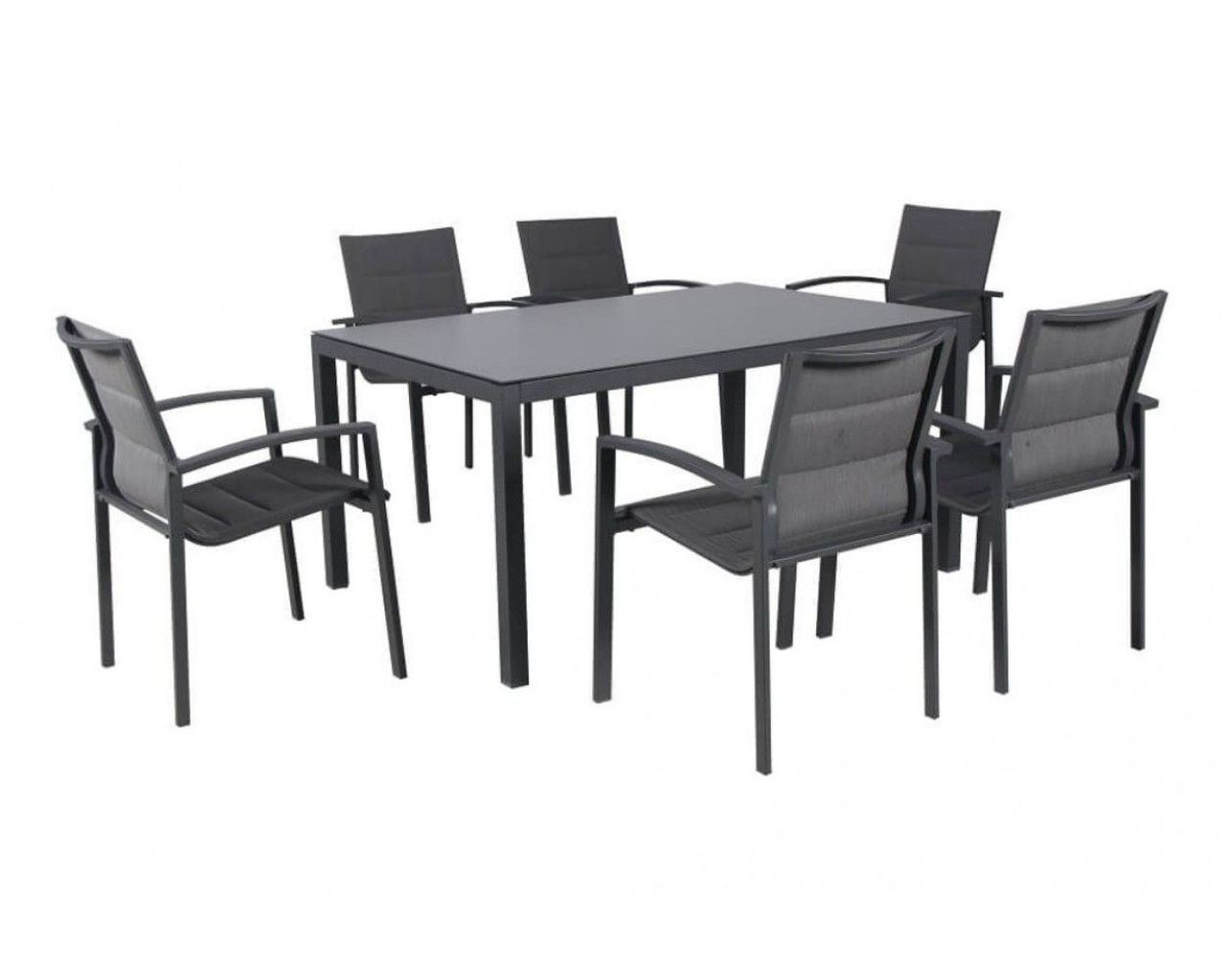 Boston 7 Piece Dining, Gunmetal Grey, small-swatch