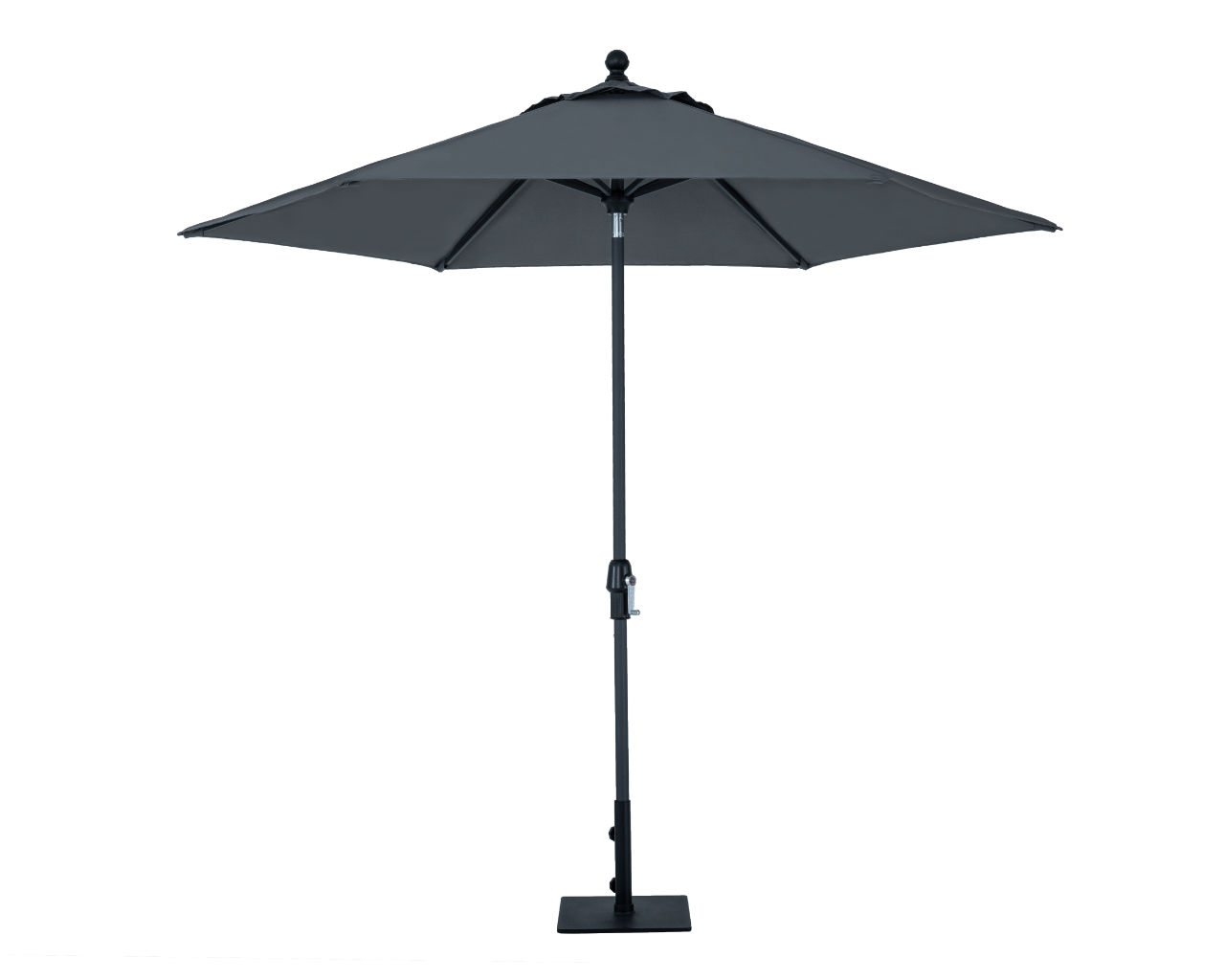 Monaco 2.7m Market Umbrella Charcoal, , hi-res image number null