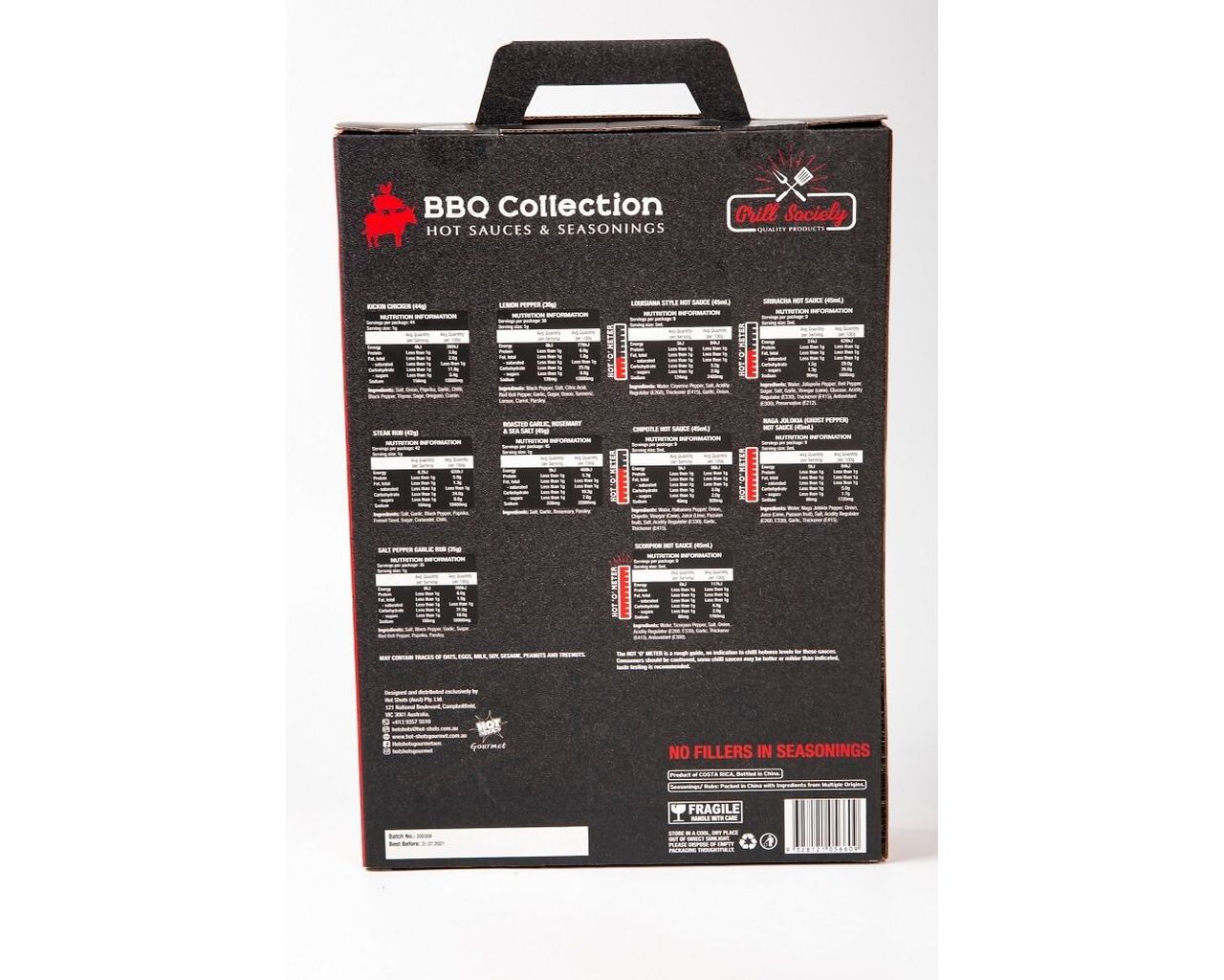 Grill Society 10 Piece Seasoning & Hot Sauce Collection, , hi-res image number null